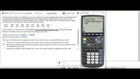 Hypothesis test for 2 dependent means (matched pairs) - using confidence interval approach