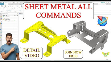NX sheet metal all command 🔥 Complete tutorial on Sheet metal design #sheetmetaldesignnx