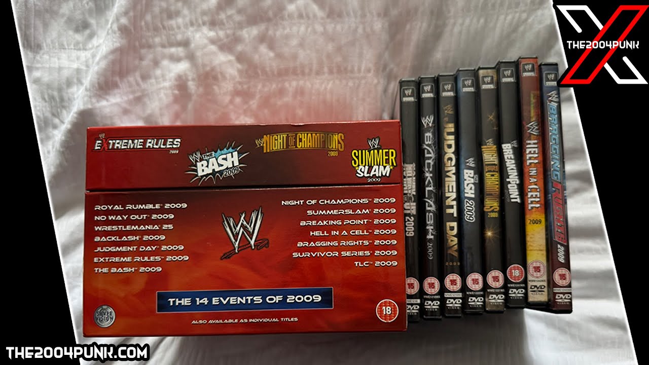WWE DVD コレクション 2009年 WWE 2009 PPV DVD Collection - YouTube