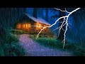 HEAVY RAIN AND THUNDER SOUNDS DEEP SLEEP 🌧️⛈️Thunderstorm for Sleeping - Rain Sound Natural