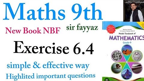 Maths class 9th | chapter 6 | Exercise 6.4 | new book |trigonometry and bearing  | NBF |ex 6.4