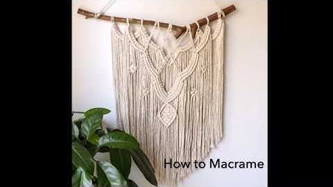 How to macrame wall hanging #3|| Step by Step Tutorial|| By TNARTNCRAFTS