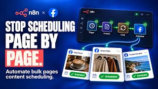 Facebook Bulk Pages Scheduling Automation | Auto-Schedule Posts to bulk Pages with n8n Guide