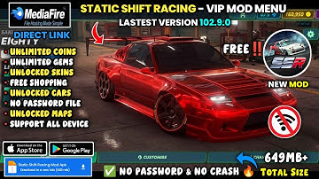 SSR 🔥 Static Shift Racing Mod APK v102.9.0 – Unlimited Money, All Cars Unlock | Mod Menu (2025)