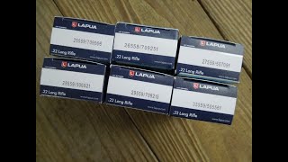 2 Shot Groups.  10 Groups. 6 Lots Tested
