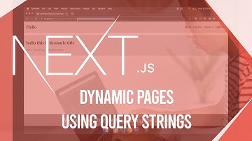 NextJS Tutorial - NextJS Course - Dynamic Page using Query Strings