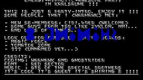 Shining 8   Party Intro mp4 HYPERSPIN AMIGA INTRO CRACKTRO DEMO COMMODORE NOT MINE VIDEOS