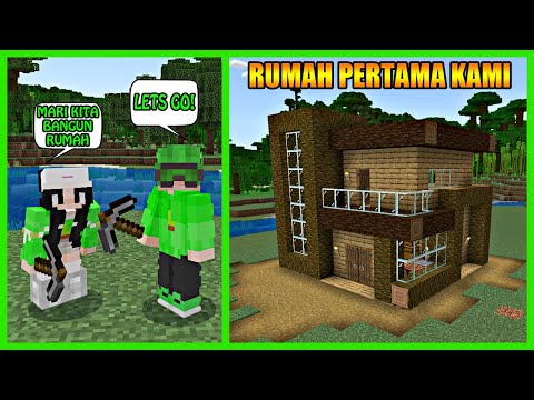 Akhirnya Bertemu Intan Langsung Membangun Rumah Survival Pertama Kami Di Minecraft