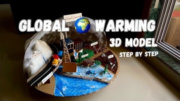 Global warming project |climate change | flood and drought greenhouse Nakul Sahu art