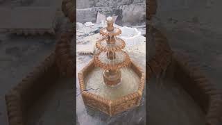 Jaisalmer yellow Marbal water fountain Garden Hotel fountain marblestatues