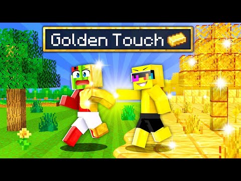 Minecraft BUT Everything I Touch TURNS TO GOLD!