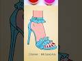 Blue High Heel 💙👠#asmr #highheels #art #relaxing #satisfying #sandasmr