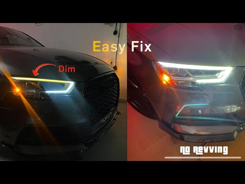 How to Fix Dim Audi RS3/S3/A3 DRL