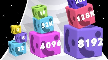 MERGE JUMP 2048: Level Up Cube, Number Games (Freeplay, Part 2)