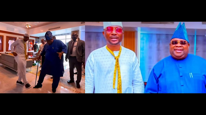 Gov. Ademola Adeleke Showing Off Dancing Skills As He Pays A Visit To Seyi Vodi In Abuja