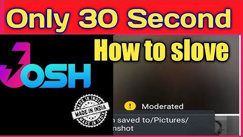 how to delete moderated video on josh video | Josh remove copyright claim | How to remove modrated