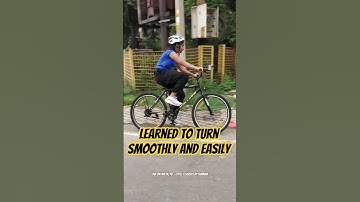 Turned Cycle with Ease🤩| how to balance cycle for beginners| how to learn cycle easil #ytshorts #abc