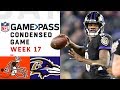 Browns vs. Ravens | Week 17  NFL Game Pass Condensed Game of the Week