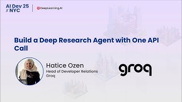 AI Dev 25 x NYC | Hatice Ozen: Build a Deep Research Agent with One API Call