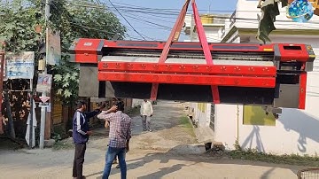 Allwin Konika flex machine Shifting process.