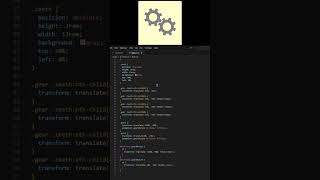 Gears - Loading Animation - HTML and CSS #html #css #battles4u