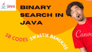 Binary Search in Java || Java Programming ||  SB Codes #java #programming #SBCodes