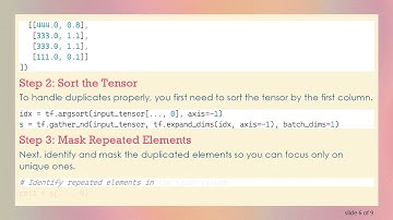 How to Select Top-N Unique Elements from a Tensor in TensorFlow