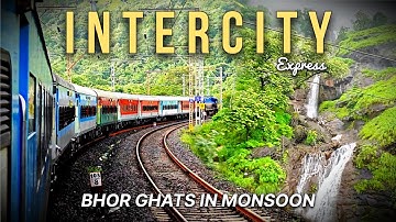 12127 Mumbai Pune Intercity Full Journey | Bhor Ghat in Monsoon | Diesel Traction