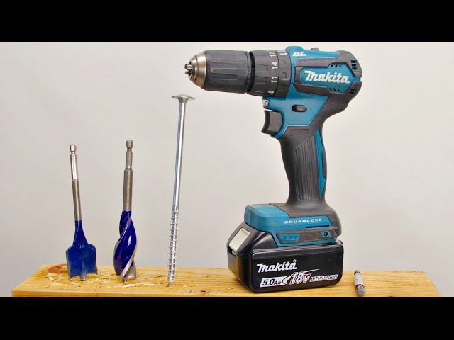 Mikroprocessor Panter perforere Makita DHP483 18V LXT Brushless Hammer Drill Driver, 40Nm - YouTube