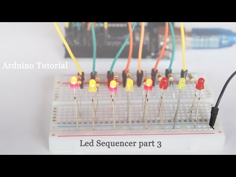 How to make a Led  sequencer use Arduino part 3