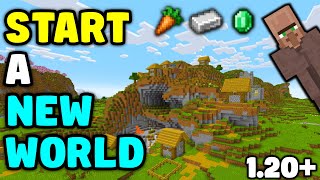 Minecraft  HOW TO START A NEW WORLD  (1.20+)