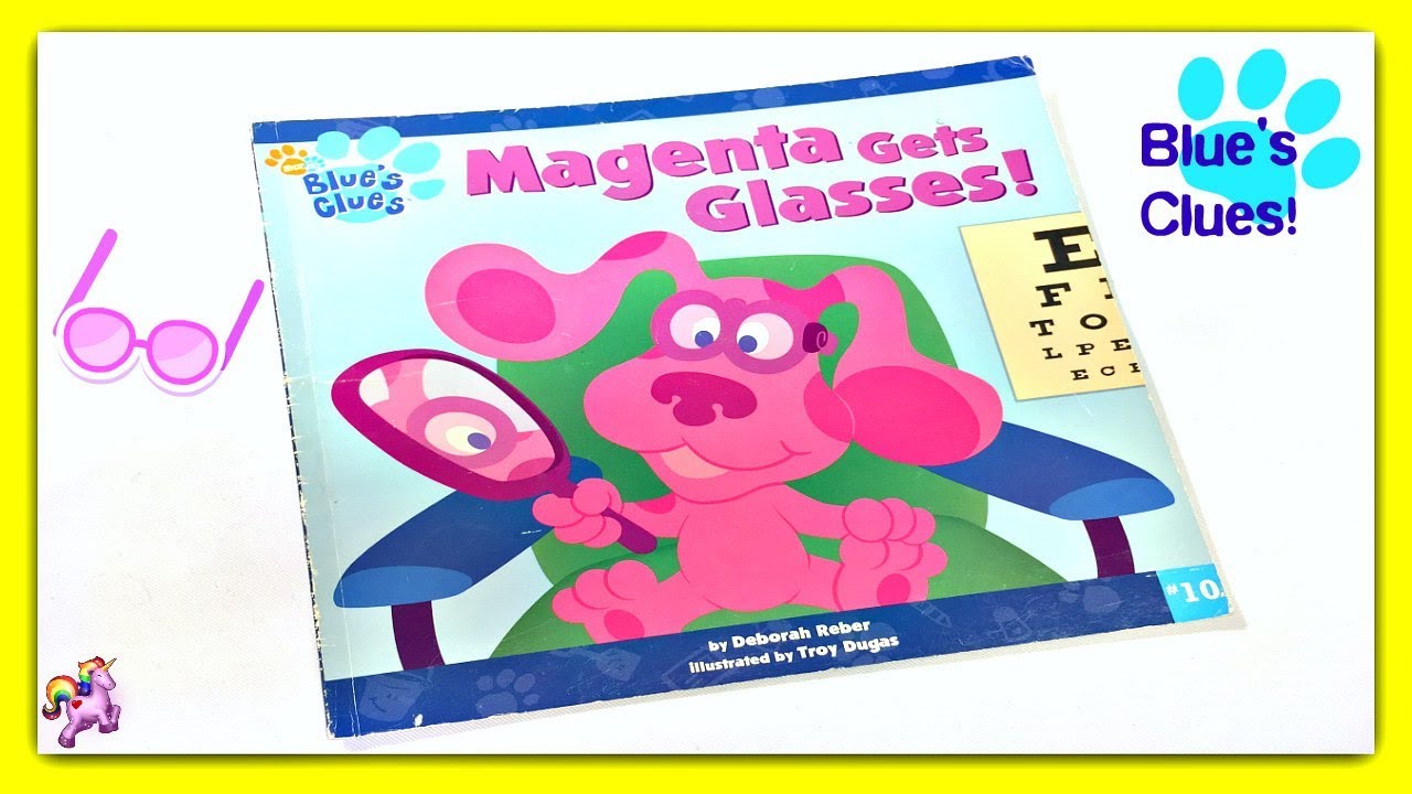 BLUE'S CLUES "MAGENTA GETS GLASSES" Read Aloud Storybook for kids