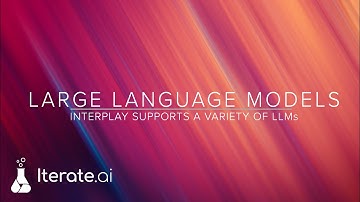 Variety of LLMs with Iterate.ai