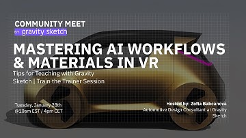 Mastering AI Workflows & Materials in VR | A train the trainers session with GS contractors