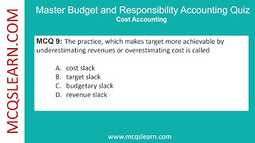 Master Budget Quiz Questions Answers | Master Budget Notes PDF | Class 12–11 Ch 25 Quiz | App e-Book