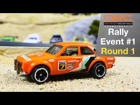Diecast Rally Car Racing | Événement 1 Tour 1 | Boîte d'allumettes Tomica Hot Wheels
