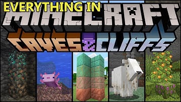EVERYTHING In MINECRAFT 1.17 CAVES AND CLIFFS Update