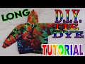 How to Tie Dye a Rainbow Hoodie Crinkle [Full Tutorial]