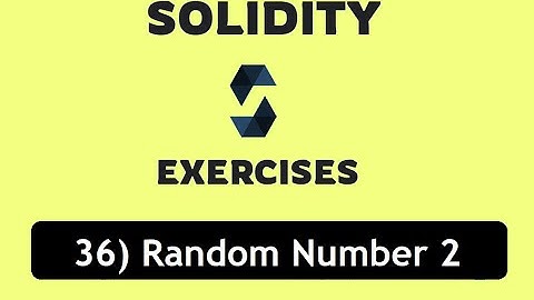 36- Random Number 2:  block.prevrandao