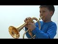 8 year old trumpet kid playing Kyteman - Sorry