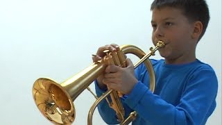 8 year old trumpet kid playing Kyteman - Sorry chords