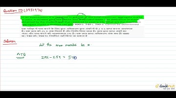 "In an examination it is required to get 296 of the total maximum aggregate marks to pass. A