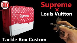 【How to】タックルボックスのカスタムペイント方法【DIY】Louis Vuitton × Supreme tackle box  Customizing