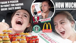 Letting the person IN FRONT of me DECIDE what I eat for 24 HOURS! | Syd & Ell