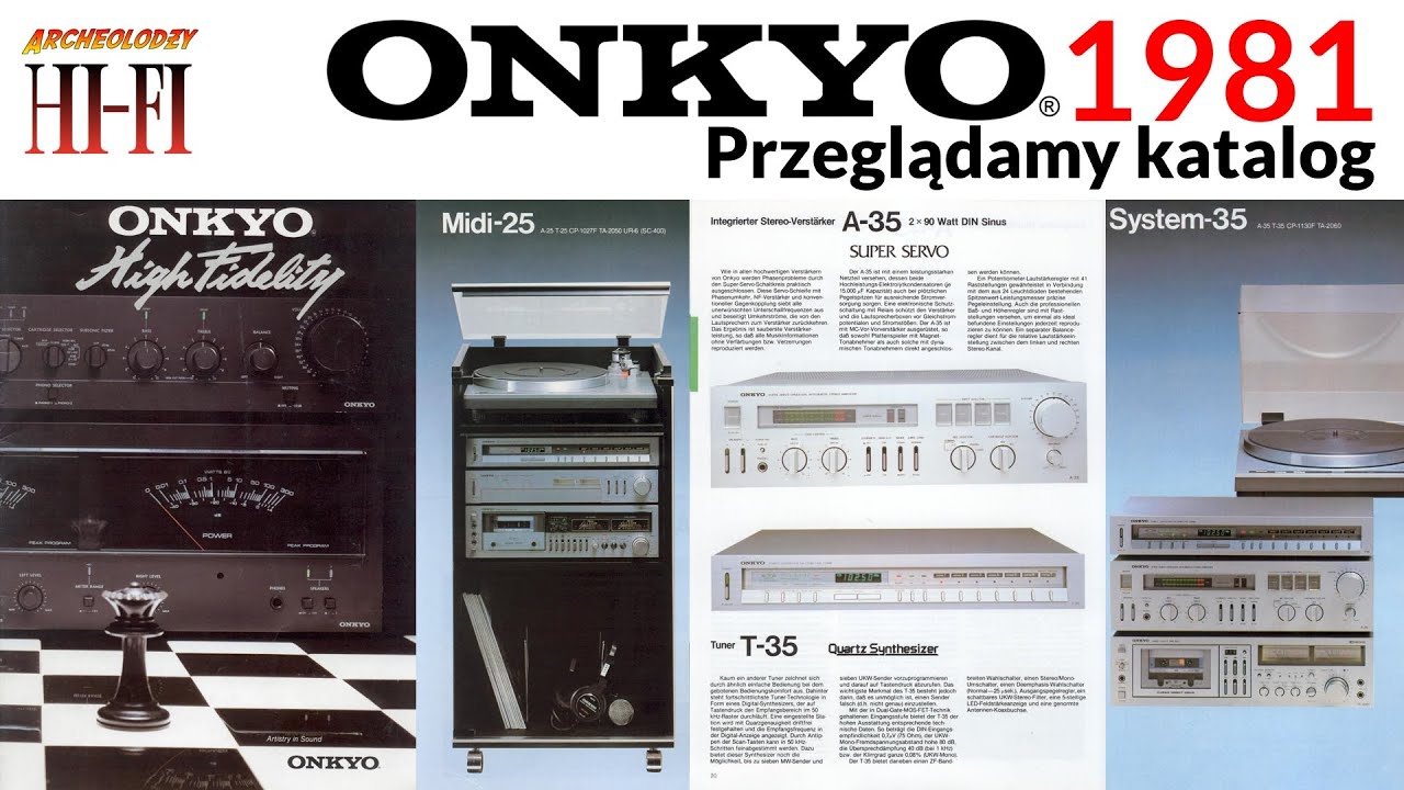 ONKYO 1981 katalog Archeolodzy HiFi 10 PRL YouTube