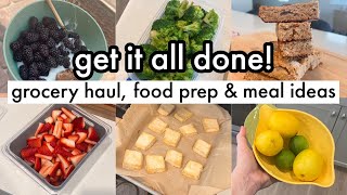 HOW I EAT HEALTHY FOR CHEAP  Get It ALL Done! Grocery Haul, Food Prep + Meal Ideas/Meal Plan