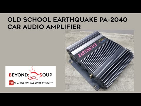 EARTHQUAKE PA-2300 カーアンプ Old School Earthquake PA-2300 Car Audio Amplifier - YouTube