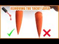 Gel nail tutorial - Removing the tacky layer - Finish your manicure properly