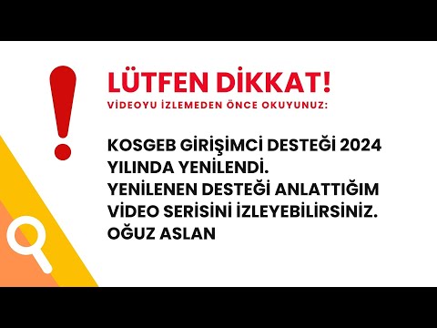 KOSGEB Girişimci Desteği Başvuru Aşamalarını İnceliyoruz | Başvuru Formu Nasıl Doldurulur?