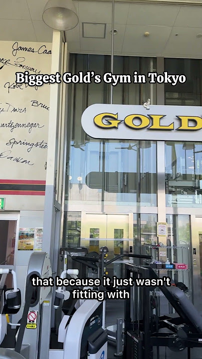 Biggest Gold’s Gym in Tokyo! Check it out with me